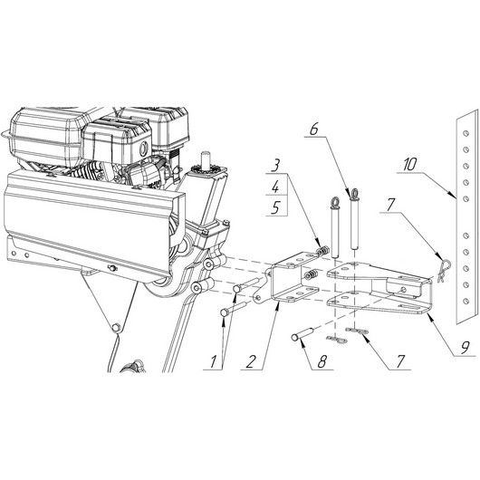 Кронштейн сцепки Champion BC8738